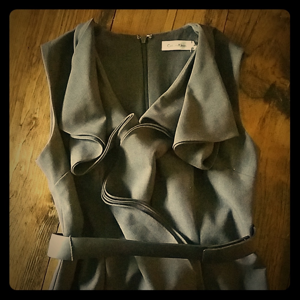 Size 2 Calvin Klein Ruffle Dress